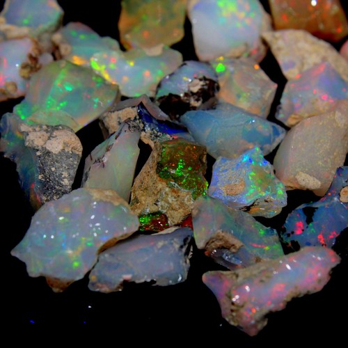 ETHOPAN WELO OPAL 9x7 MM CUSHON CUT MULT FRE FACETED CALBRATED