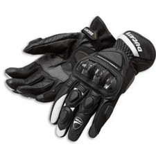 ducati motorcycle leather racing gloves Black...