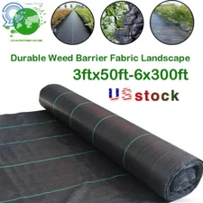 Heavy Duty Weed Barrier Fabric Woven Landscape Ground Weed Cover 3.2 Ounce