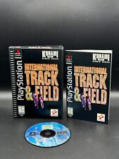 International Track & Field Sony PlayStation PS1 Long Box CIB Complete W/ Reg
