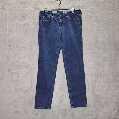 ag the stilt cigarette jean AG Adriano Goldschmied The Stilt Cigarette Jeans 31R Blue Denim Womens USA