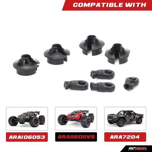 RCAWD ARA330608 Shock Rod End Spring Cup For 1/8 Arrma Kraton exb Outcast 6s blx - Picture 4 of 8