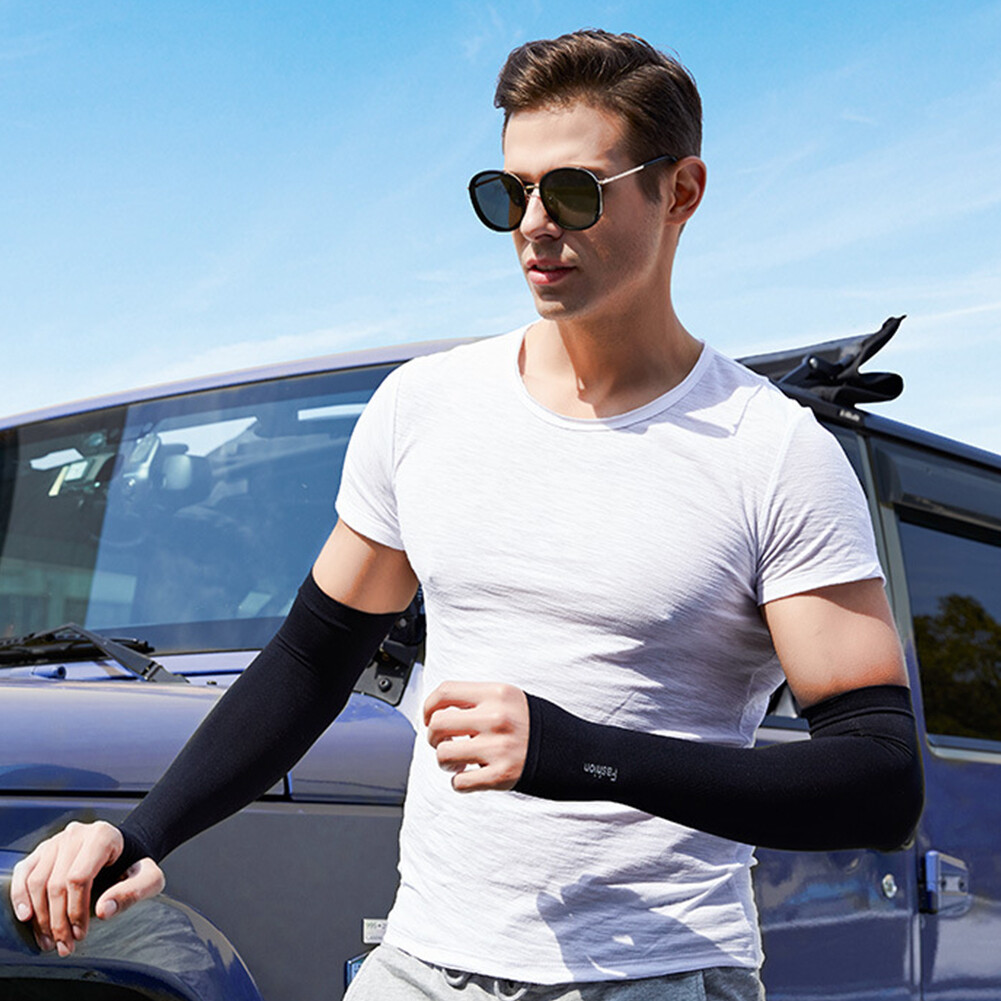Unisex Cooling Arm Sleeves Cycling Running Sport Sunscreen Arm Cuff