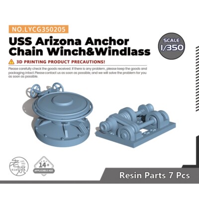 Yao's Studio LYCG350205 1/350 Model USS Arizona Anchor Chain Winch&Windlass