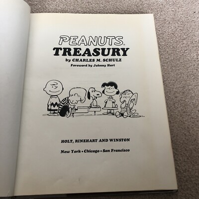 Vintage Peanuts Treasury Hardcover Book By Charles M Schulz 2nd