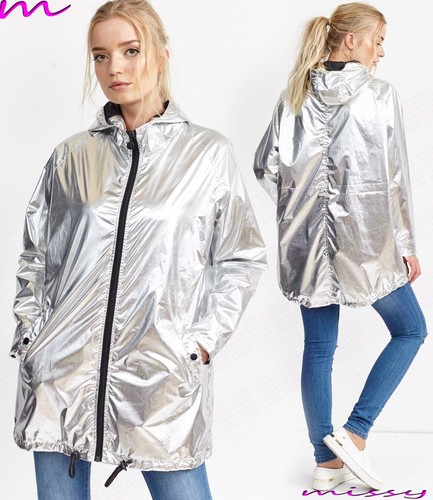 Ladies WATERPROOF RAIN MAC PARKA Womens 