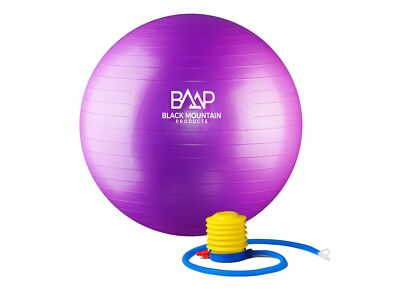 2000lb Anti-Burst Stability Yoga Ball Foot Pump & Accessories High Capacity