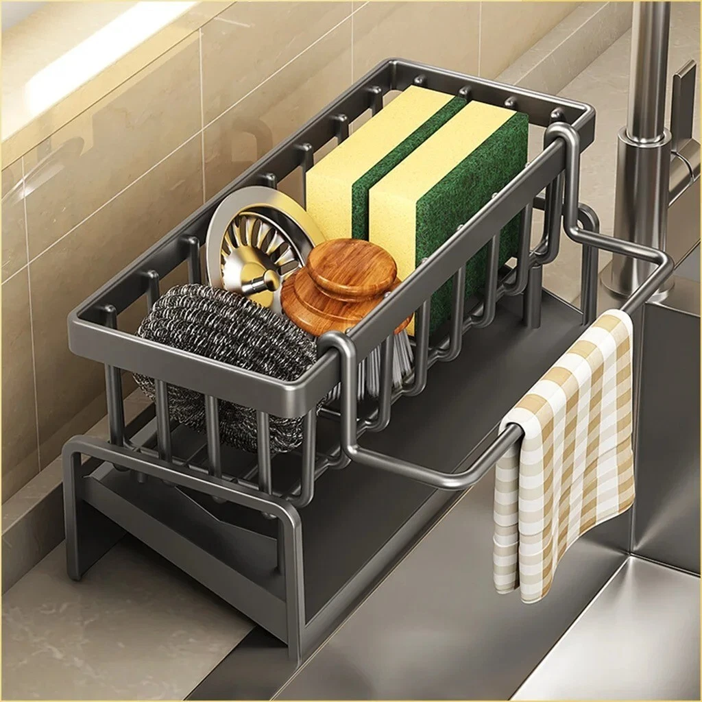Kitchen Sink Rack Drain Shelf Storage Organizer Spice Holder
Opens in a new window or tab