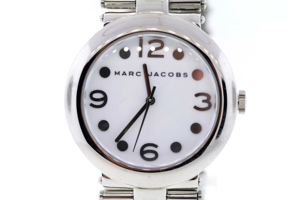 Donna Marc By Marc Jacobs MBM3012 Acciaio Inox Orologio Quadrante Bianco - Immagine 3 di 4