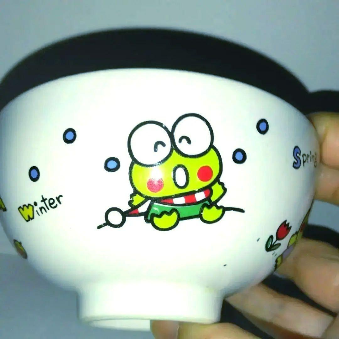 Kerokero Keppo Plastic Tea Bowl for Kids - No Damage Compact Shipping