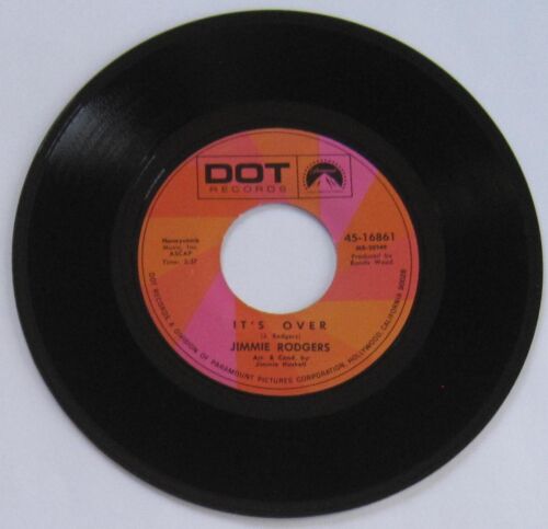 Jimmie Rodgers - USA 45 - "It's Over" / "Anita, You're Dreaming" - VG- - Photo 1 sur 2