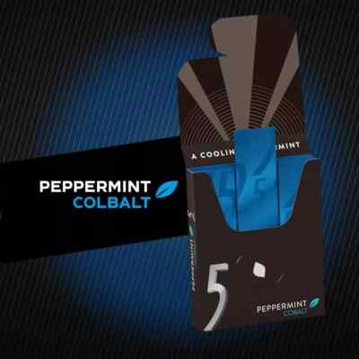 5 Gum Peppermint Cobalt Sugar Free Chewing Gum 15 Pack of 10 Stick Packs