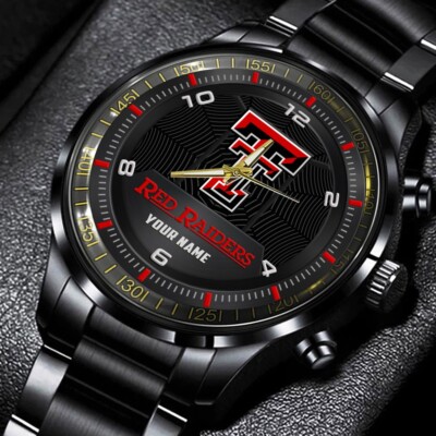 Texas Tech Red Rai ders Stainless Steel Watch