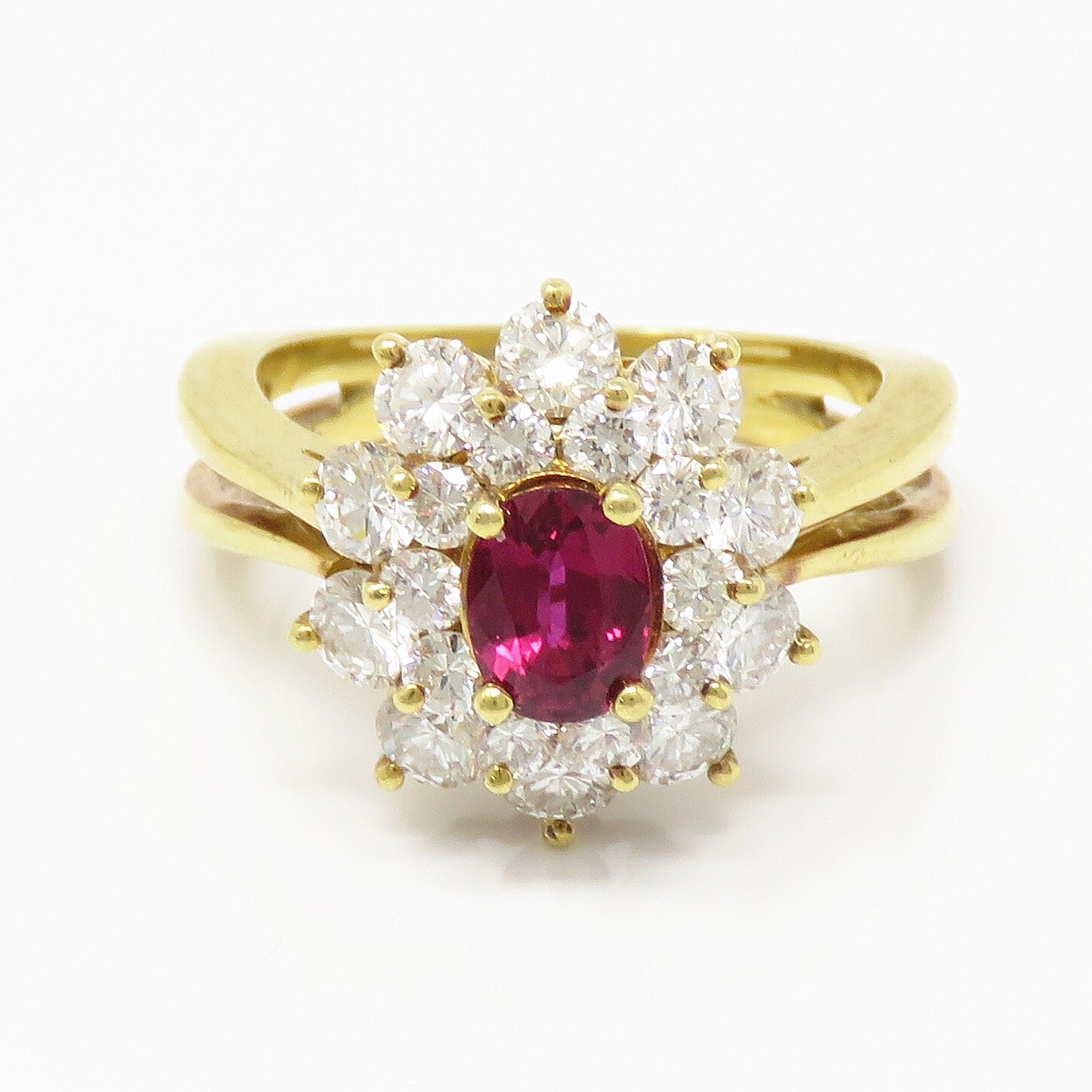 NYJEWEL Kurt Wayne 18k Yellow Gold Natural Ruby &… - image 1