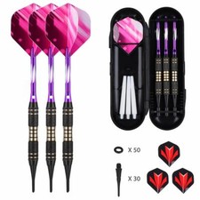 sanfeng Freccette Professionali Punta Plastica, Set di 3 Freccette Morbide per B
