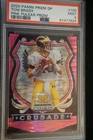 2020 TOM BRADY PANINI PRIZM DP PINK PULSAR  PSA {9} MINT #100