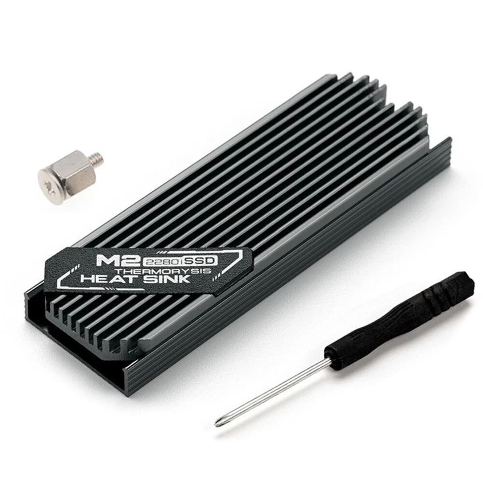 M.2 Kühlkörper SSD 2280 NVMe Aluminium Heat Sink cooling Cooler PC 3 Farben - Bild 3 von 4
