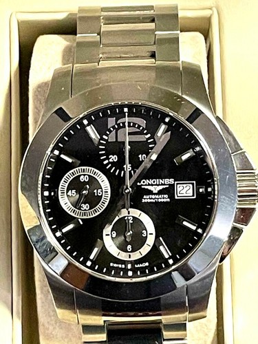 LONGINES CONQUEST CRONOGRAFO ACCIAIO REF. L3.662.4 | eBay