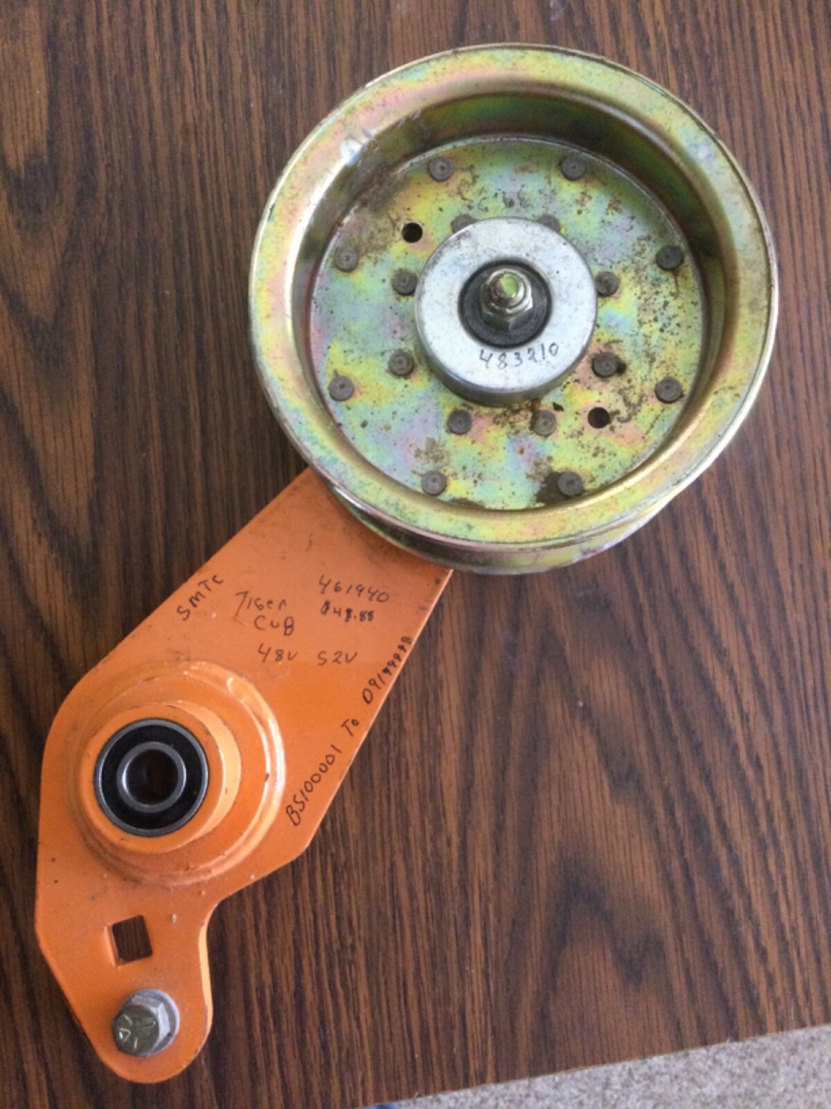 Scag Idler Pulley with Bracket and Bearing, Ready to Mount ( file 3) eBay
