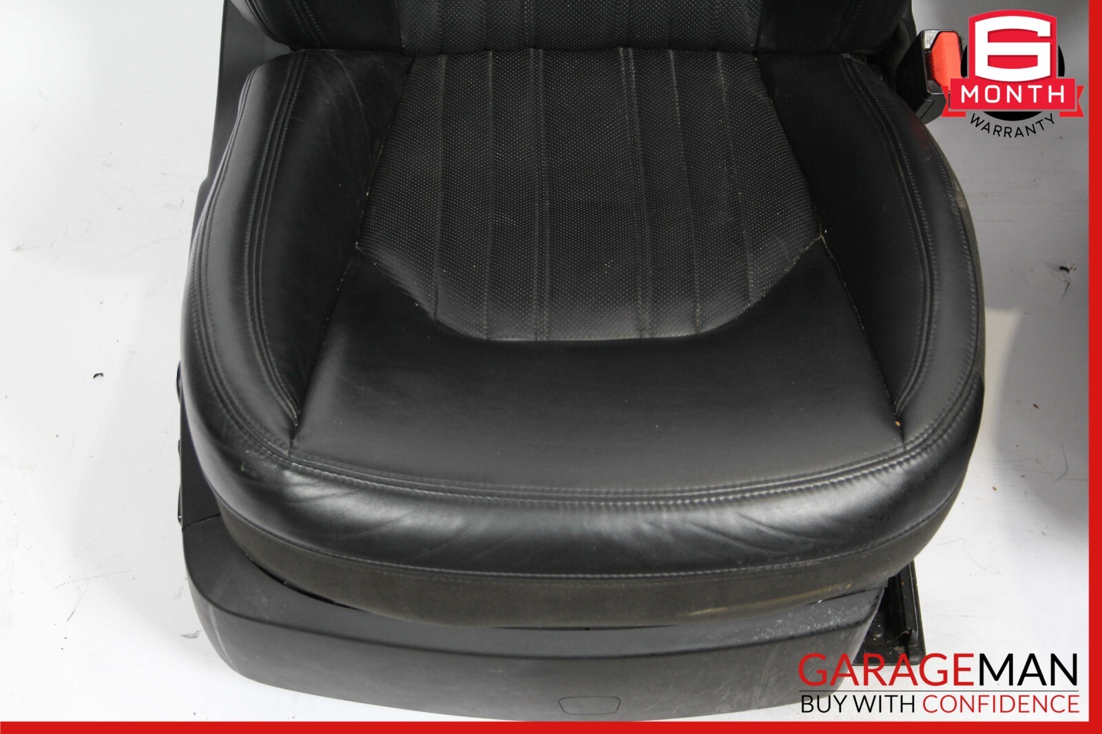 14-17 Maserati Ghibli M157 Front Complete Seat Cushion Cover Assy Set Black OEM
