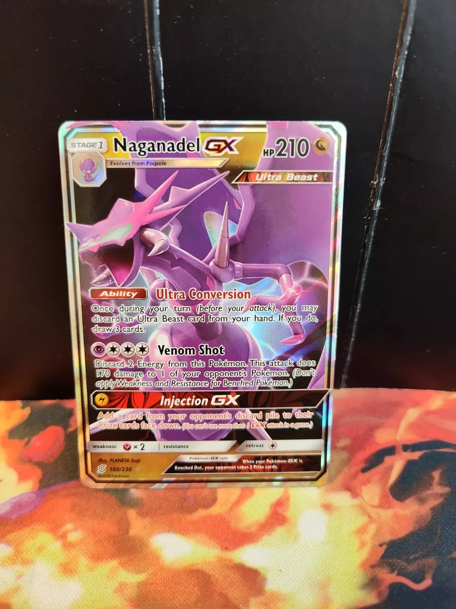 NAGANADEL GX 160/236 Ultra Rare Unified Minds Pokémon Card NM/M