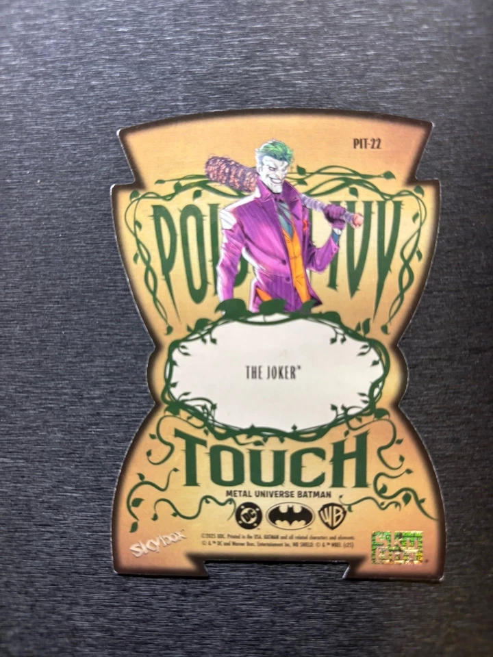 2025 Upper Deck SkyBox Metal Universe Batman The Joker Poison Ivy Touch PIT-22 - Image 2 of 2