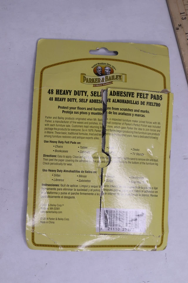 (48-Pk) Parker & Bailey Heavy Duty Floor Felt Pads Gray 1" - Image 3 of 3