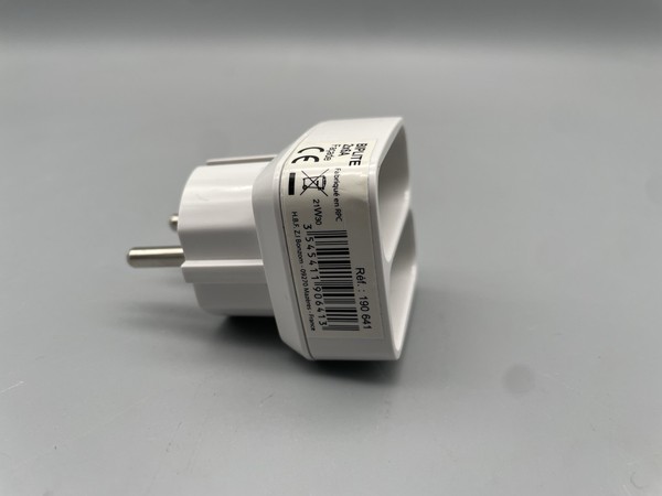 Doppelstecker Steckdose 2-Fach Euro Adapter Steckdosenadapter Doppelsteckdose !!-image