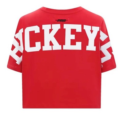 Pro Standard Ohio State University OSU Wingspan Crop Tee T-Shirt - XS