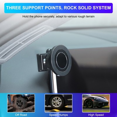 Magnetic Type Dashboard Left Phone Mount Bracket For BMW 5 Series G60 2024+ US