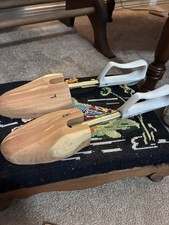 Vintage Florsheim Travel Tree Shoe Trees Cedar Stretchers Medium Two Pair