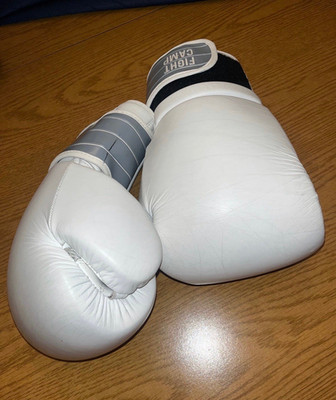 Fight Camp 16 oz Boxing Sparring Gloves Adult Unisex White Gray Black