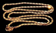   14k Yellow Gold 20  Scroll Link Chain Neckl...