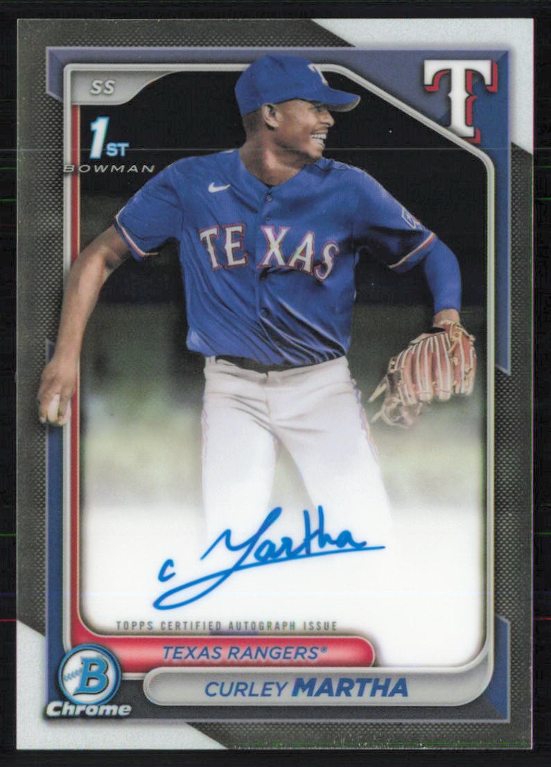 Curley Martha 2024 Bowman Chrome - Prospect Autographs #CPA-CM AU Texas Rangers