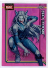 2026 Topps Chrome Marvel Comics Pink Refractor /250 White Fox #196 0kr0