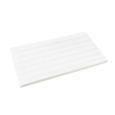 SSWBasics 72 Slot White Foam Ring Inserts - 14-1/4"L x 7-1/2"W - Set of 3