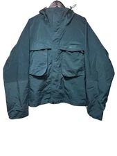 Vintage Simms Fishing Dry Coat Wading Jacket Mens L Teal Fly Fishing Gore-Tex