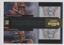 2006 Playoff Contenders Draft Class Gold /250 AJ Nicholson Johnathan Joseph 2s8
