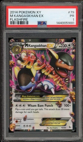 Pokemon M Kangaskhan EX XY Flashfire Holo Rare #79 PSA 1