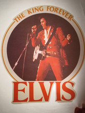 ELVIS PRESLEY VINTAGE 1970's KING FOREVER ROCK ROLL IRON ON TRANSFER B-9