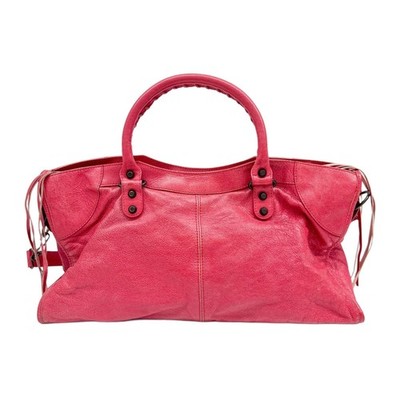 BALENCIAGA Part Time Red/Pink Leather Two Way Bag | eBay