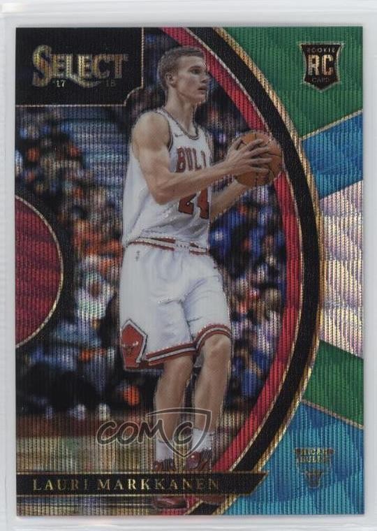 2017-18 Panini Select Concourse Tri-Color Prizm Lauri Markkanen #8 sq1