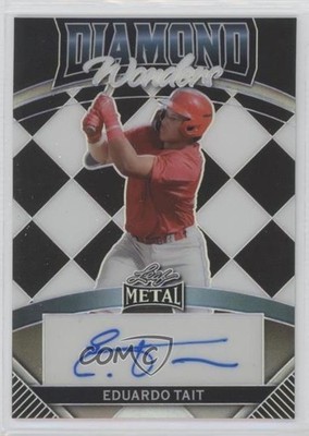 2024 Leaf Metal Diamond Wonders Black Prismatic 3/5 Eduardo Tait Auto xb2