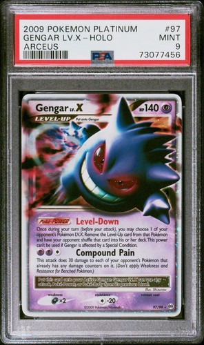 Gengar LV.X graded PSA 9 for sale on eBay