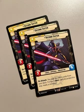 Star Wars Unlimited LOF 184 Second Sister Seeking The Holocron x3 Play Set
