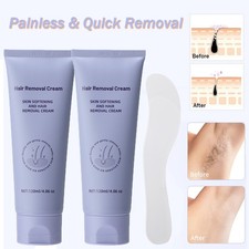 2X Hair Removal Cream Intimate/Private Painless Depilatory Cream For Women  Men