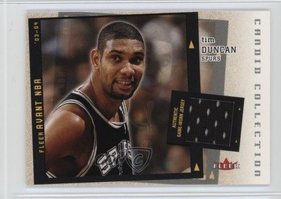 2003 Fleer Avant Candid Collection Memorabilia 26/250 Tim Duncan #CC/TD HOF 06bg