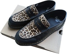 Dr. Martens Black + Light Tan Mini Leopard UK 9 EU 43