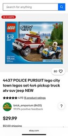 LEGO 4437 City Police Persuit