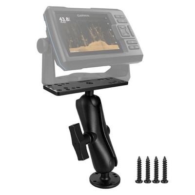 Aluminum Fish Finder Mount with 1.5''/C Size Ball, 5.9'' Arm Electronics/Depth ...